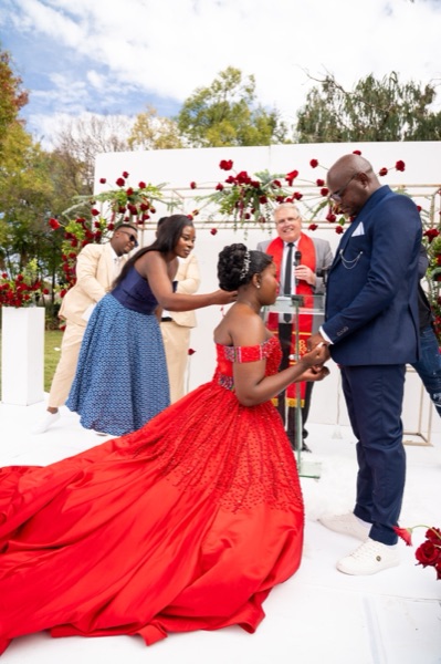 Wedding ceremony by Dr. Gerrit Rademeyer in Kathu